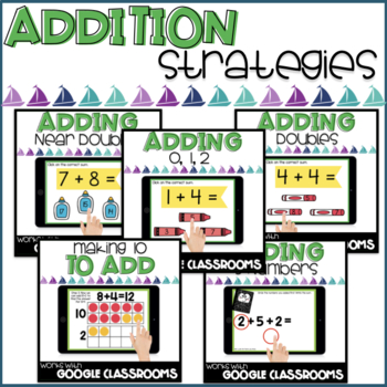 Preview of Addition Strategies - Digital Distance Learning