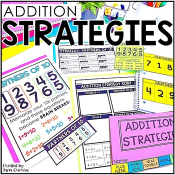 Preview of Addition Strategies | Math Fact Fluency for 1st and 2nd Grade