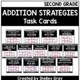 Addition Strategies Task Cards: Second Grade Bundle (Sums to 100)