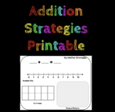 Addition Strategies Work Mat LAMINATABLE