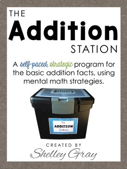 Preview of Addition Strategies and Fact Fluency Station Bundle for 1st and 2nd Grade 
