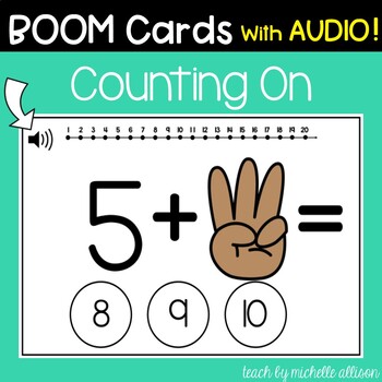 Preview of Addition Strategies | Counting On | Math Boom Cards
