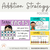 Addition Strategy Posters | Rainbow Brights