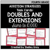 Addition Strategy Task Cards: Doubles Facts and Extensions