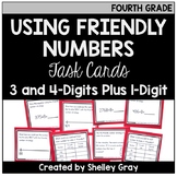 Addition Strategy Task Cards: Using Friendly Numbers (Fourth)