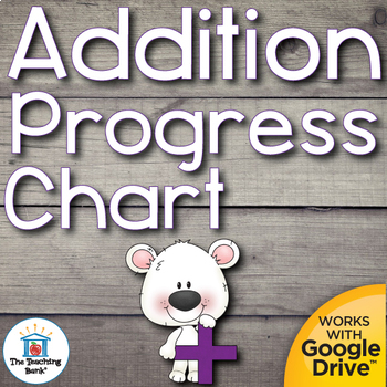 Preview of Addition Student Progress Chart and Assessments