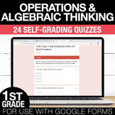 Addition & Subtraction 1st Grade Google Form Math Assessme