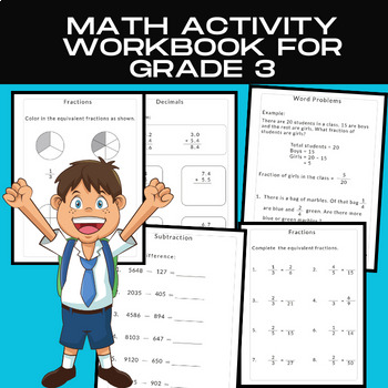 Preview of Addition & Subtraction 3rd Elevate Fall & Engaging Worksheets  Math Art Activity