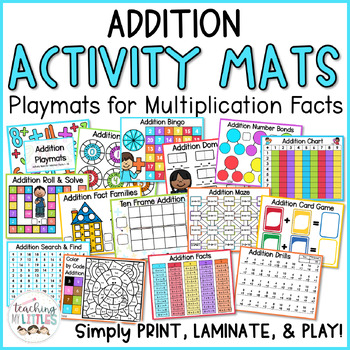 Addition & Subtraction Activity Mats by Teaching My Littles | TPT