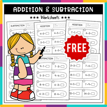 Preview of FREE Addition & Subtraction, Basic Math Fact Fluency Assessment Addition Skills