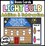 Addition & Subtraction | Boom Cards | Christmas Math | Add