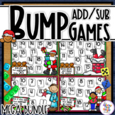 Christmas Addition & Subtraction Bump Games Bundle