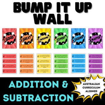 Preview of Addition & Subtraction Bump it up Wall - Student Friendly