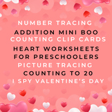 Addition & Subtraction Coloring Pages- Valentine's Day Mat