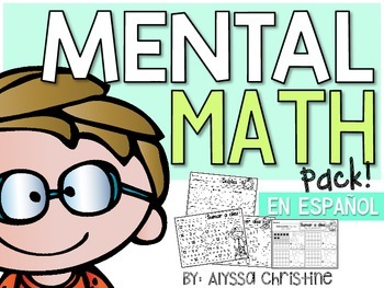 Preview of Mental Math Pack [Addition & Subtraction] in SPANISH