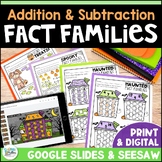 Addition & Subtraction Fact Families Haunted House Digital