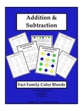 Addition & Subtraction Fact Family Color Blends