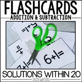 Addition & Subtraction Fact Flashcards : 2-Sided, EASY to Copy!