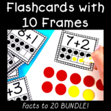 Addition & Subtraction Flashcards Sums 0-20 - Visual Flash