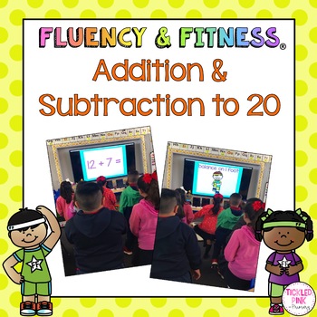 Preview of Addition & Subtraction to 20 Math Facts Fluency & Fitness® Brain Breaks