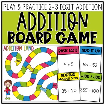 Addition & Subtraction Board Games Bundle By Simply Creative Teaching