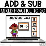 Addition & Subtraction Math Facts to 20 Boom Cards™