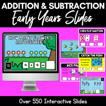 Preview of Addition & Subtraction Math Skills Practice POWERPOINT
