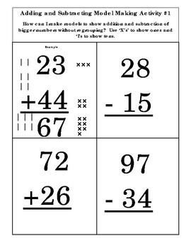 Addition & Subtraction Model Making Activity Pack | TpT