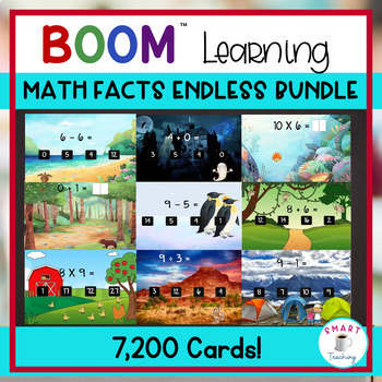 Preview of Addition Subtraction Multiplication Division Math Basic Facts BOOM MEGA Bundle