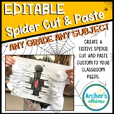 4th Grade Decimal Addition/Subtraction Spider Craftivity P