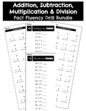 Addition, Subtraction, Multiplication & Division Fact Flue