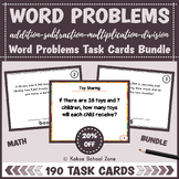 Addition, Subtraction, Multiplication & Division Word Prob