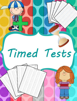 Preview of Addition, Subtraction, Multiplication and Division Timed Tests (0-12) and Mixed