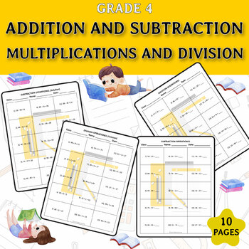 Preview of Addition, Subtraction, Multiplications and division With and Without Regrouping