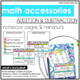 Addition & Subtraction Notebook Pages & Other Resources