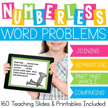 Preview of Addition & Subtraction Numberless Word Problems