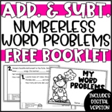 Addition & Subtraction Numberless Word Problems Booklet