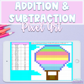 Preview of Addition & Subtraction | Pixel Art