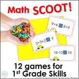 Math Scoot Games - 1st Grade Addition , Subtraction , Plac