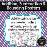 Addition, Subtraction & Rounding Posters
