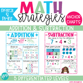 Addition & Subtraction Strategies- Anchor Charts & Posters