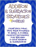 Addition & Subtraction Strategy Posters for 2-digit