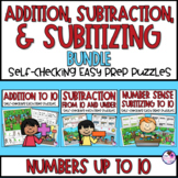 Addition and Subtraction | Subitizing | Numbers 1-10 | Mat