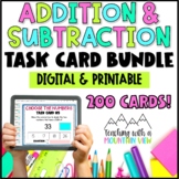 Addition & Subtraction Task Card Bundle