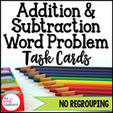 Addition and Subtraction Word Problem Task Cards - CCSS 2.