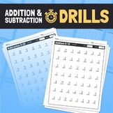 Addition & Subtraction Timed Drills | No Prep Adding & Sub