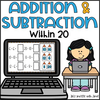 Preview of Addition & Subtraction Within 20 (Google Slides)