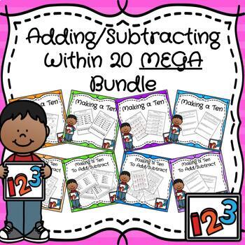 Preview of Add/Subtract Within 20: MEGA BUNDLE Using ALL Strategies