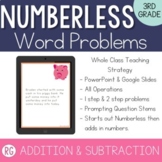 Addition & Subtraction Word Problem Strategy-Solve Numberless
