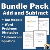 Addition Subtraction Word Problems (Bar Models) Bundle Pac